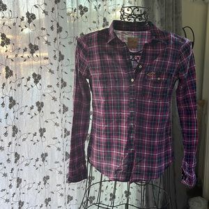 Hollister plaid shirt